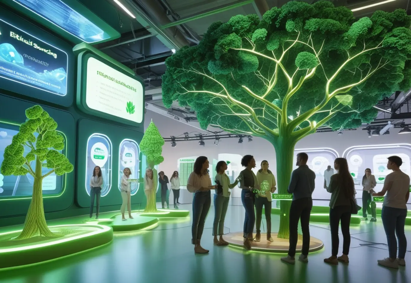 Sustainable and ethical marketing practices showcasing brand transparency